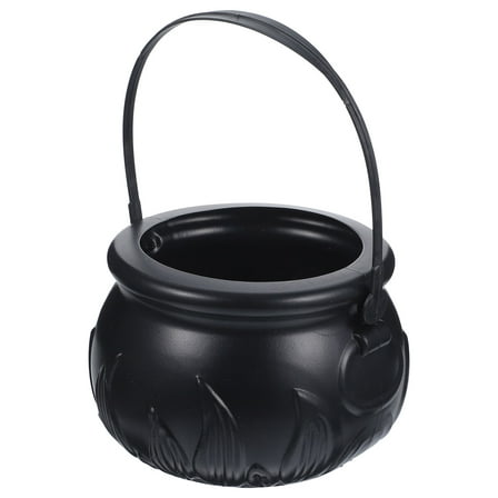 LEDMOMO Witch Pot  Basket Black Plastic Snack Storage 1Set