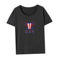 thumbnail image 4 of Camiseta básica de verano para mujer, ajuste regular, para el trabajo, mochilero, viaje, uso diario SG, 4 of 7