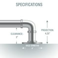 thumbnail image 5 of 1" Blackout Curtain Rod 84-120 inch - Black, 5 of 5