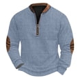 thumbnail image 2 of Blusas y camisas de manga larga con cuello redondo Sudadera con capucha de cuello redondo para hombre Jersey estampado Blusa de poliéster de manga larga para hombre, 2 of 4