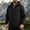 Black Coats for Men, variant on Mens Hooded Waterproof Windbreaker Zip Up Coat with Pockets for Outdoor Hiking Camping and Travel Activities Black XL