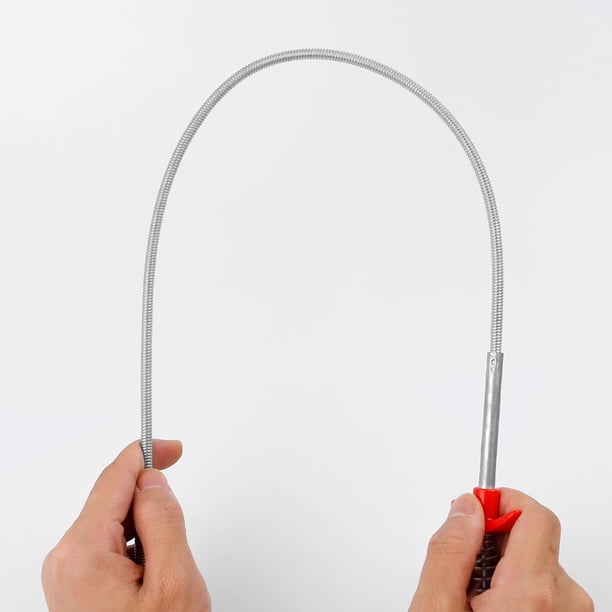 Alicates de limpieza de drenaje de hurón de 60 cm, desatascador de hurón plegable, mango de cuatro puntas, cómodo y potente, ampliamente utilizado para la obstrucción del fregadero