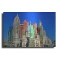 thumbnail image 1 of Luxe Metal Art 'NewYorkLasVegas' by David Manlove, Metal Wall Art, 36"x24", 1 of 7