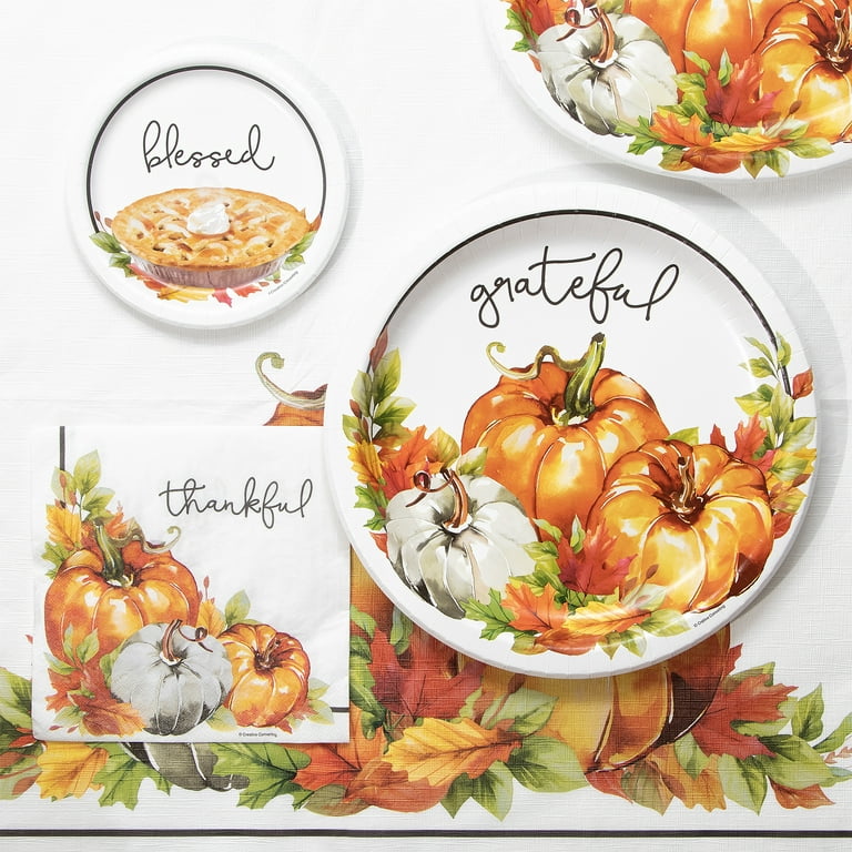 Gatherfun Disposable Fall Thanksgiving Color-in Paper Tablecloth  Decorationʌ