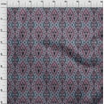 thumbnail image 3 of oneOone Tissu Polyester Lycra Imprimé Géométrique Ikat 1 Yard 56 Pouces de Large, 3 of 4