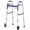Purple, variant on Whlicks Narrow Folding Walker for Seniors, Adjustable Width & Height, Lightweight Aluminum Walker with Wheels, Supports 350 lbs