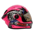 thumbnail image 3 of CASCO PARA MOTO CERRADO INFANTIL POCKET A-HELMET VISOR TRANSPARENTE CERTIFICADO DOT ROSA TALLA L, 3 of 4