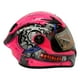 thumbnail image 3 of CASCO PARA MOTO CERRADO INFANTIL POCKET A-HELMET VISOR TRANSPARENTE CERTIFICADO DOT ROSA TALLA L, 3 of 4