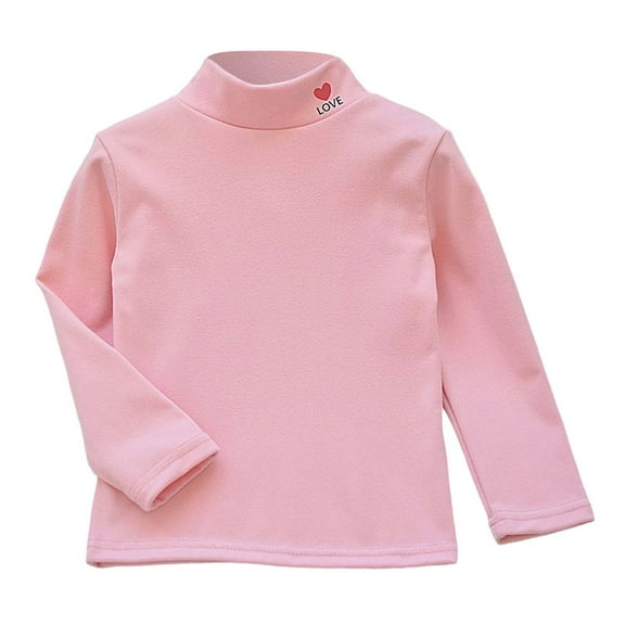 Boys Thermal Shirt Boys Long Sleeve Pink T Shirt Kids Turtleneck Basic Tees Fall Tops 6-7 Years Shirts Boys