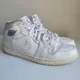 thumbnail image 4 of Ni - ke Ni - ke Air Jordan 1 Mid 2014 White Cool Gray Shoes Sneakers 554724-120 Men Size 14, 4 of 5