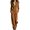 Brown, variant on Women's Suede Jumpsuits Long Sleeve Wide Leg Zip Front Stand Collar Rompers Lightweight Comfy Fall Spring Workout One Piece Outfits Green XXXL