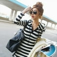 thumbnail image 5 of Women Casual Fashion Stripes Print Hoodie Dress Long Sleeve Female Loose Long Maxi DressesNEW, 5 of 6