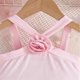 thumbnail image 4 of Odeerbi 9M-5Y Conjunto de Verano Para Niñas Camisola de Algodón Tops Halter Con Falda Conjunto de Dos Piezas Camisola de Flores Sin Mangas Conjunto de Falda, 4 of 7