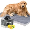 thumbnail image 1 of YISITIAN Charcoal Pet Pee Pads, Activated Carbon Odor Control Super Absorbent Leak-Proof Dog Potty Training Pads, Disposable Urine Bed Pads for Dog Cat Rabbit Hamster, Lemon Scent (M CJ919-107858, 1 of 7