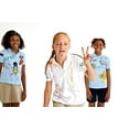 thumbnail image 6 of French Toast Girls School Uniform Short Sleeve Ruffle Pique Polo Shirt, 6 of 7