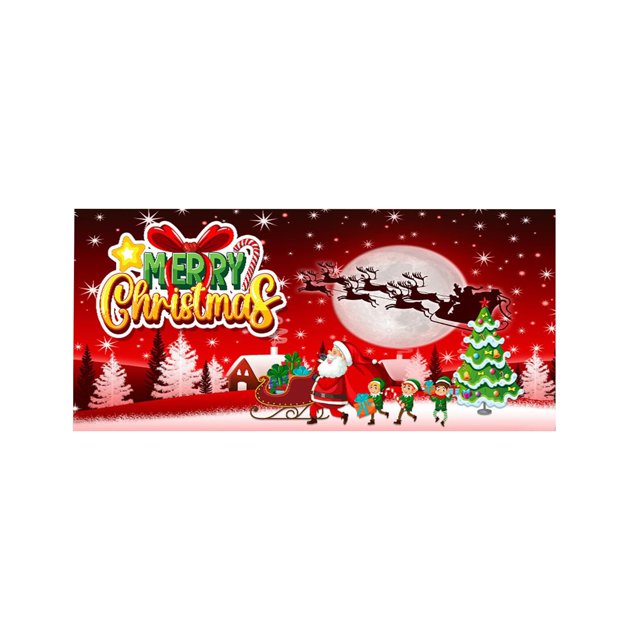 XWSHYW Decoraciones para El Hogar Fondo de Tela para Decoración de Puertas de Garaje, Pancarta para Fiesta Navideña.