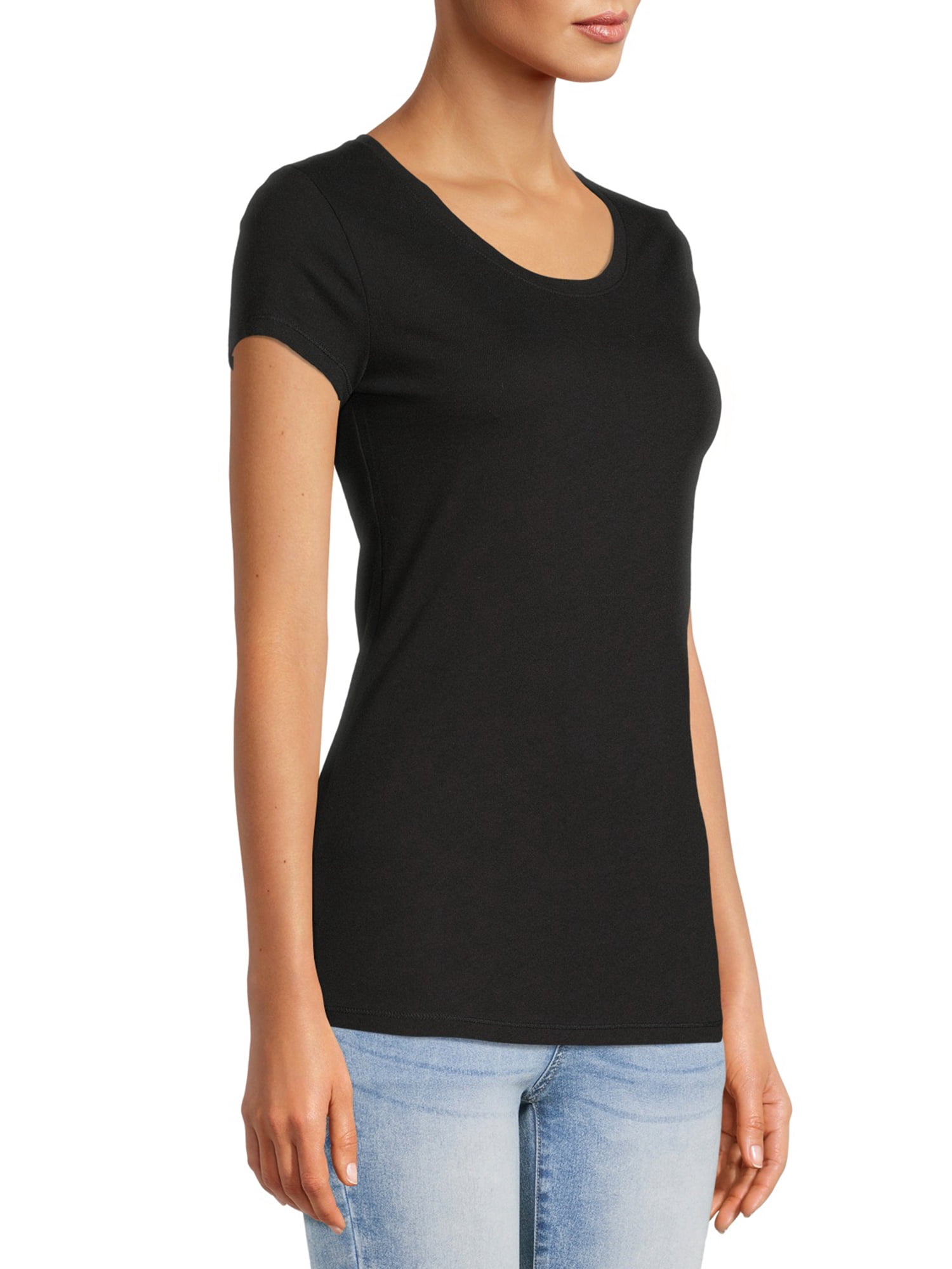 No Boundaries Women's Juniors Everyday Short Sleeve T-Shirt, 3-Pack