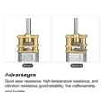 thumbnail image 4 of Uxcell Micro Speed Reduction Gear Motor,DC 6V 1300RPM with Full Metal Gearbox Pack of 2, 4 of 7
