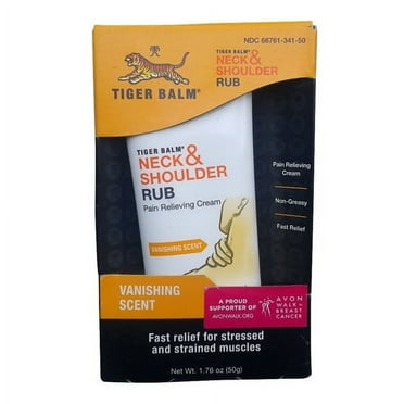 Tiger Balm Neck And Shoulder Rub Pain Relieving Cream - 1.76 oz, 3 Pack