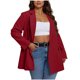 thumbnail image 3 of Camiseta blanca para mujer,Blazer informal para mujer, liso, con botones en la parte delantera, manga larga y bolsillos, poliéster, para el trabajo o el hogar, sopatenor, 3 of 9