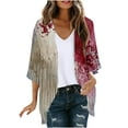 thumbnail image 2 of LOVZFMLL Cardigan pour Femmes Cardigan pour Dames Halloween Mode Veste Imprimée Été Veste Imprimée à Manches Longues Cardigan Veste, 2 of 5