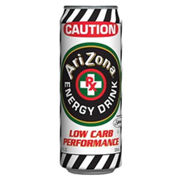 Arizona Low Carb Caution Performance Energy Drink 11.5 Oz Can Pack of