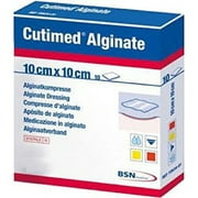 BSN Medical Cutimed Alginate Calcium Wound Dressing Compress, 10 cm x 10 cm (4 in x 4 in), Box of 10