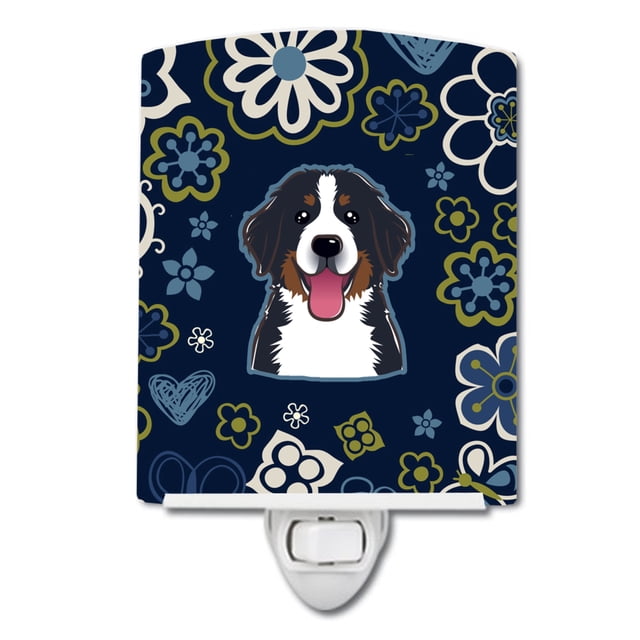 "Treasures Blue Bernese Mountain Dog Cerámica Night Light, 6x4, Multicolor" Caroline's Treasures BB5088CNL