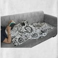 thumbnail image 6 of Sea Shells Soft Flannel Fleece Blanket, Hand Drawn Monochrome Aquatic Elements with Dotted Backdrop Abstract Beach, Cozy Plush for Indoor and Outdoor Use, 70" x 90", Dark Blue White, by Ambesonne, 6 of 6