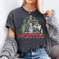 thumbnail image 2 of Universal Monsters Vintage Group Shot T-Shirt, Men's And Women's Graphic Tee 100% Cotton by TBun, Full Sizes S-5XL, 2 of 5