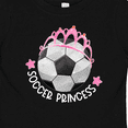 thumbnail image 4 of Inktastic Soccer Princess- Tiara Girls Baby T-Shirt, 4 of 5