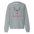 Christmas Sweatshirts Women's Holiday Pullovers Fun Graphic Print Crew ...