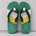 thumbnail image 7 of longantii Men's Flip Flops with Arch Support - Beach Sandals Quick-Dry EVA & Woven Straps Green, 7 of 7