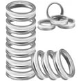 thumbnail image 1 of 12 PCS Wide Mouth Mason Jar Lids, Wide Mouth Mason Bands, Canning Rings (70mm,Silver,Bands), 1 of 6