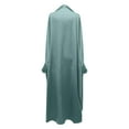 thumbnail image 4 of PINQI 6-13 Years Children Kids Daily Casual Dress O Neck Dress Kids Girls Solid Elegant Dress Casual Long Sleeve Solid Color Hooded Dress(Mint Green-a,10-11 Years), 4 of 4