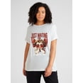 thumbnail image 1 of Camiseta con estampado gráfico "Solo esperando el Día de San Valentín", top informal de manga corta y cuello redondo para verano y primavera, ropa de mujer, camiseta deportiva de ocio., 1 of 6