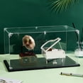 thumbnail image 4 of Acrylic Display Boxes Dust-Proof Cases with Black Base for Models Building Blocks Doll Display Holders Rectangle 40x20x20cm, 4 of 6
