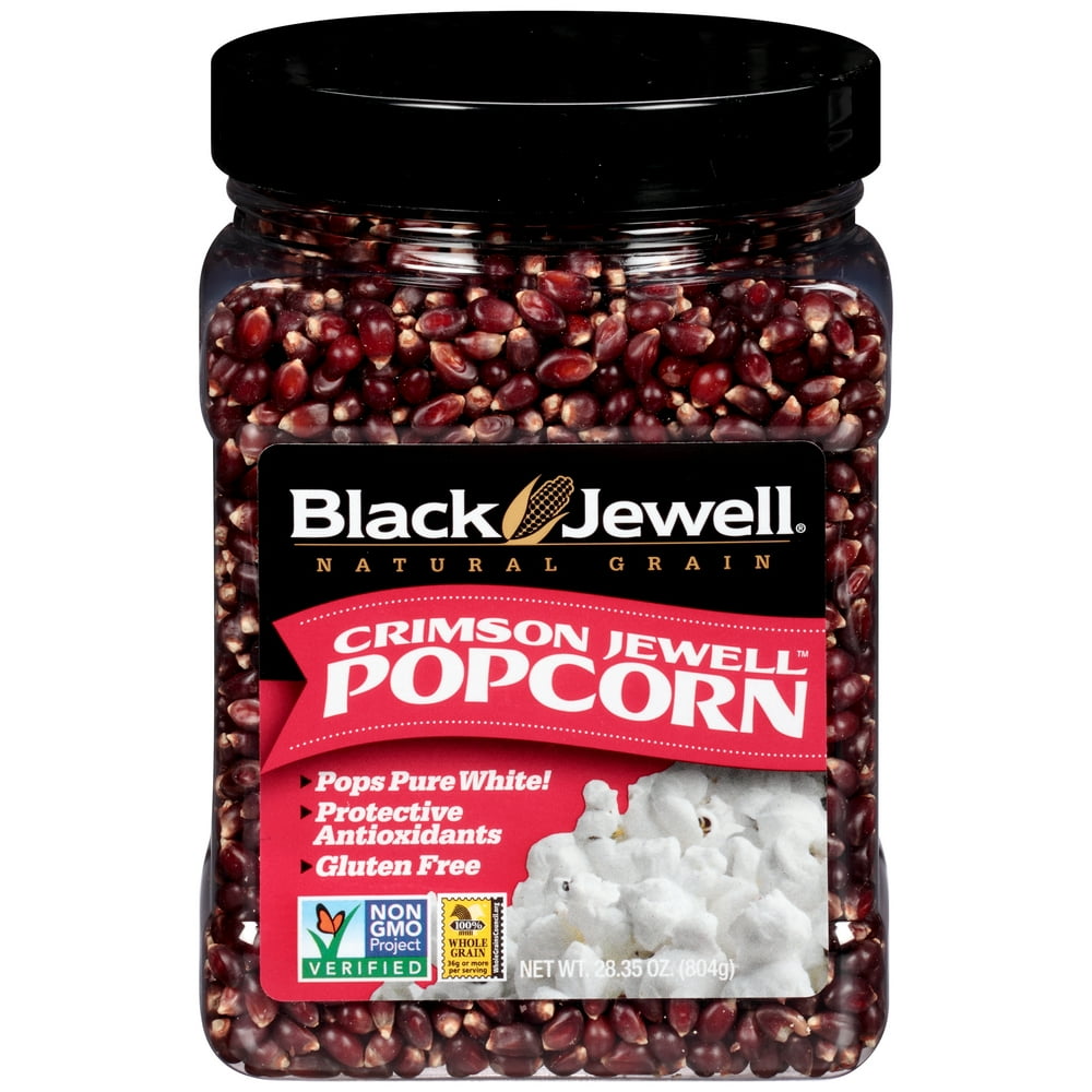Black Jewell Popcorn Kernels, Crimson Jewell, 28.35 Oz Jar Walmart