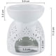 thumbnail image 4 of Juego de 2 quemadores de velas Zhivalor quemador de aceite esencial blanco lechoso, 4 of 6