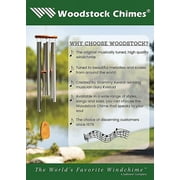 Woodstock Wind Chimes Signature Collection, Woodstock Turquoise Chime, Small 21 Bronze Wind Chime WTBR