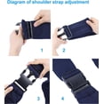 thumbnail image 5 of Transportín para mascotas, bolso portátil para perros y gatos, libera tu mano, bolso de hombro ajustable, adecuado para perros de tamaño pequeño (azul), 5 of 5