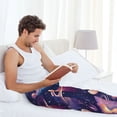 thumbnail image 5 of Sikiie Planet Pastel Galaxy Pajama Pants Men, PJ Bottoms, Sleep & Lounge Pants-Small, 5 of 6