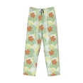 thumbnail image 6 of Uemuo Tropical Flowers Pattern Men's Wide Leg Palazzo Lounge Pants with Pockets Light Weight Loose Comfy Casual Pajama Pants-, 6 of 9