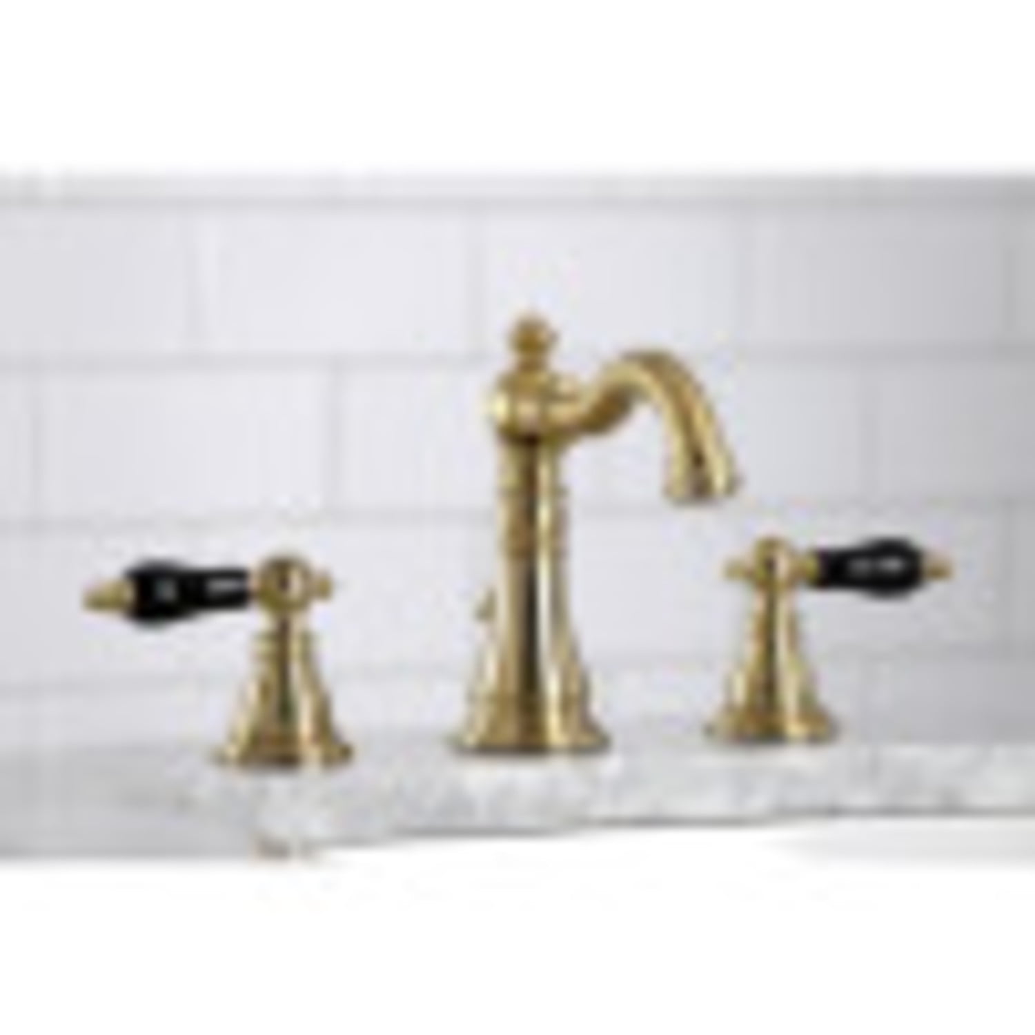 Fauceture FSC1973AKL Duchess Widespread Bathroom Faucet with Retail Pop-Up, Brushed Brass
