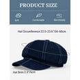 thumbnail image 6 of Women Denim Newsboy Hats Cotton Casual Cabbie Hat Stylish Beret French Cap Paperboy Caps, 6 of 6