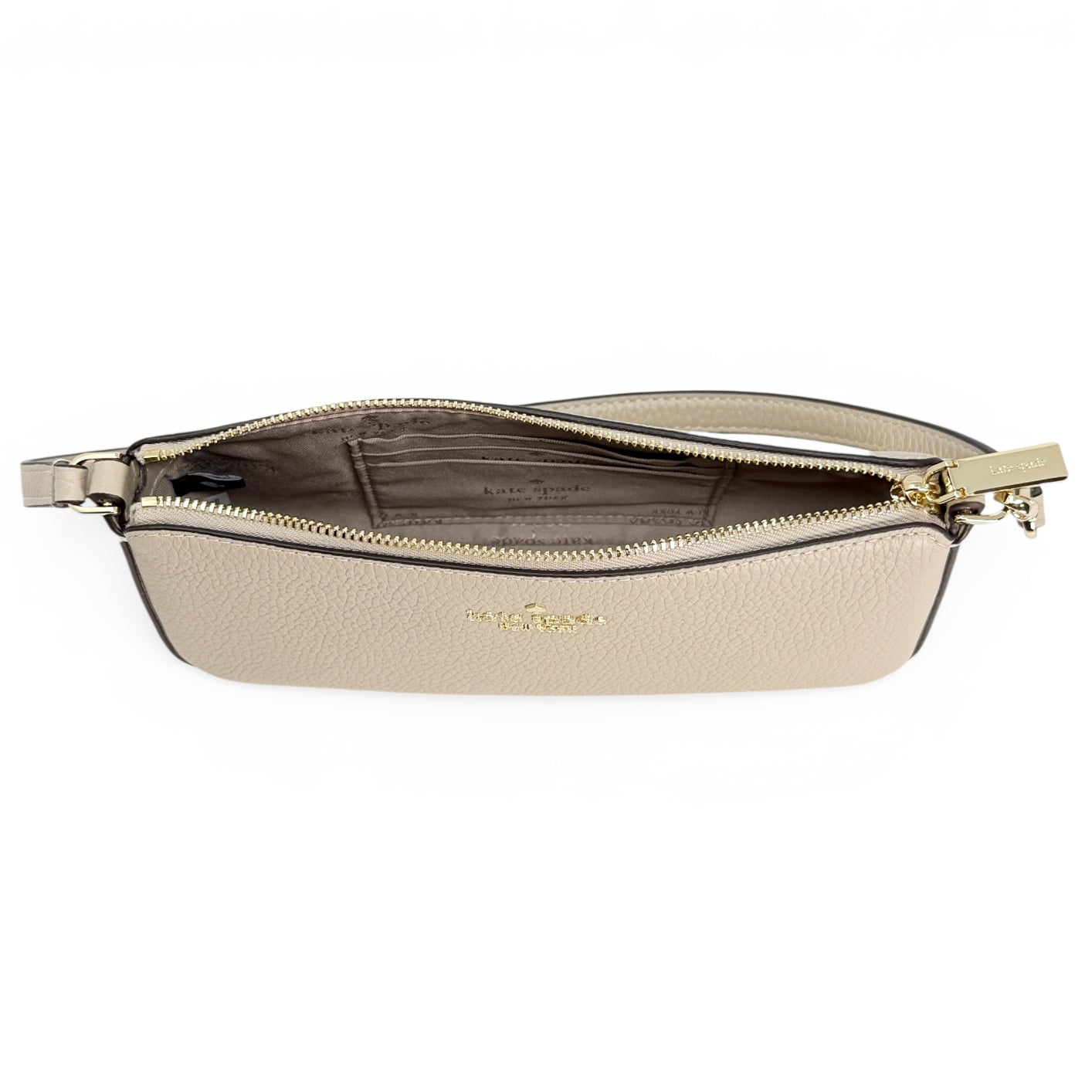 Kate Spade New York Women's Juliette Small Convertible Leather Wristlet (Light Sand)