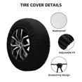 thumbnail image 2 of Fotbe River Freshwater Fish Funda de Llanta de Repuesto con Estampado, Engrosada, Ajuste Universal para Jeep, Remolque, RV, SUV, Camión-15 inch, 2 of 6