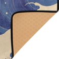 thumbnail image 3 of Yayeee Area Rugs for Living Room 5.2'x4' Indoor Non Slip Washable Bedroom Carpet, Blue Wave Pattern, 3 of 5