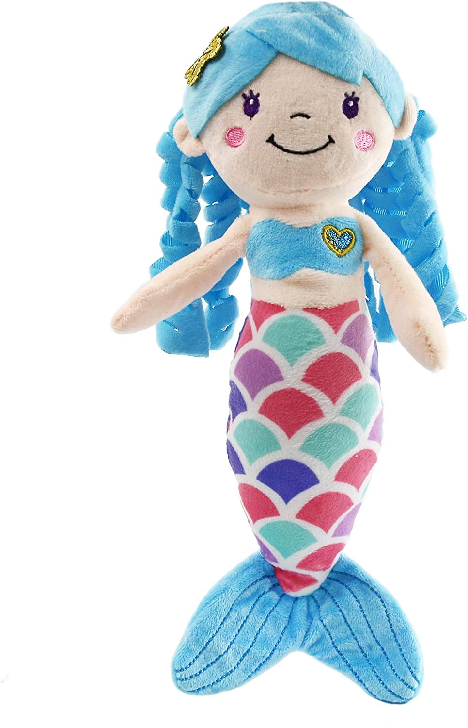 Mermaid Princess Stuffed Animals Soft Plush Doll Toys Gifts for Girls Kids  Toddlers, 12'' 