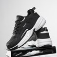 thumbnail image 2 of Men's Fashion Breathable Mesh Lace Up Sneakers Casual Trendy Round Toe Non Slip Outdoor Running Training Walking Shoes, 2 of 7